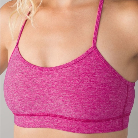 ❌SOLD❌Lululemon Flow Y Bra jeweled magenta 4 - Picture 3 of 7
